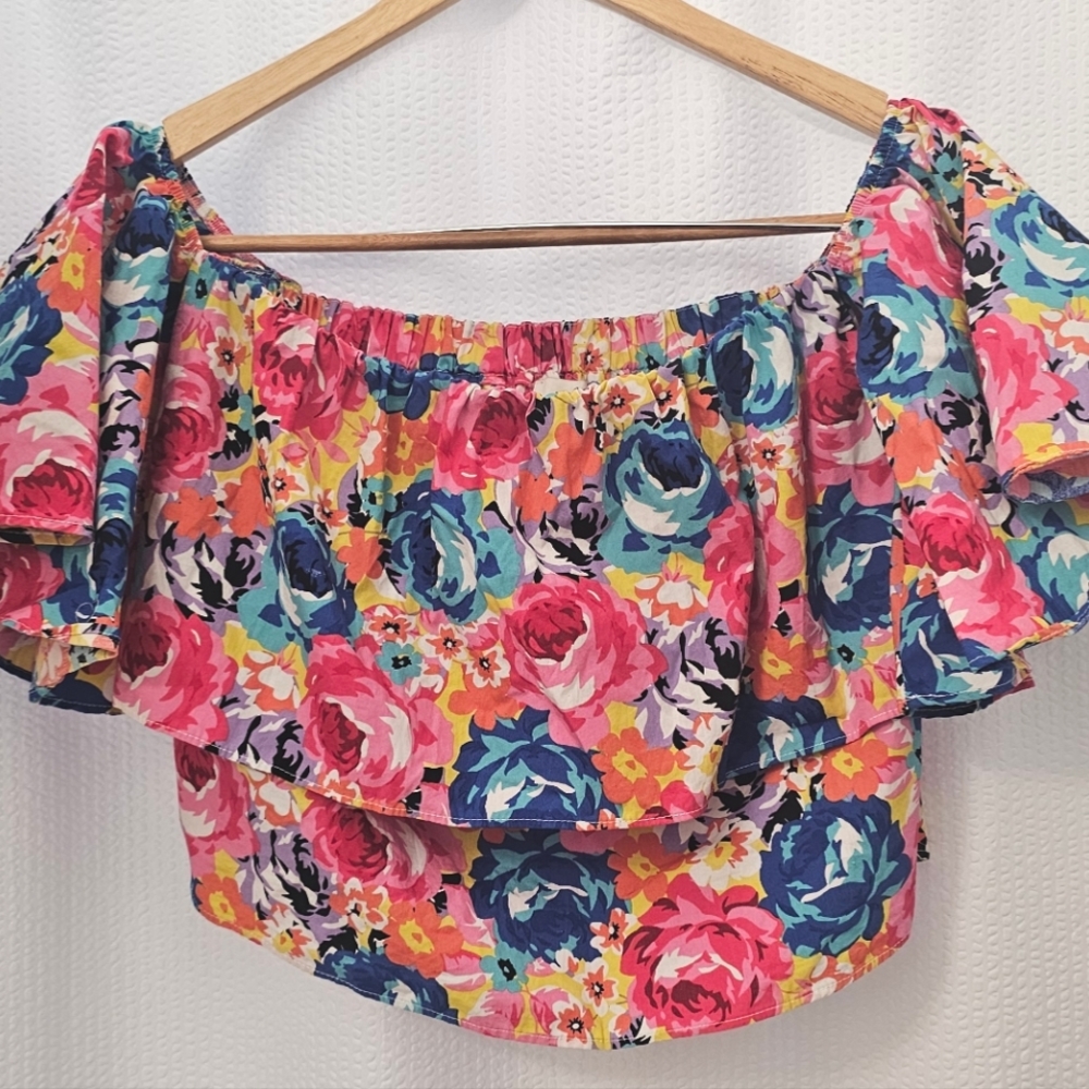 River Island Multicolor Floral Blouse Size 8 - Picture 2 of 4